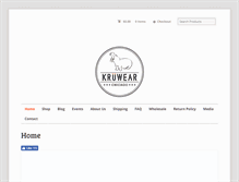 Tablet Screenshot of kruwear.com